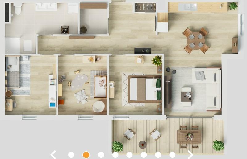 Appartement - 90 m² - 4 pièces