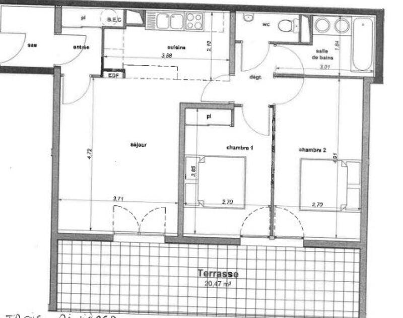 Appartement - 65 m² - 3 pièces