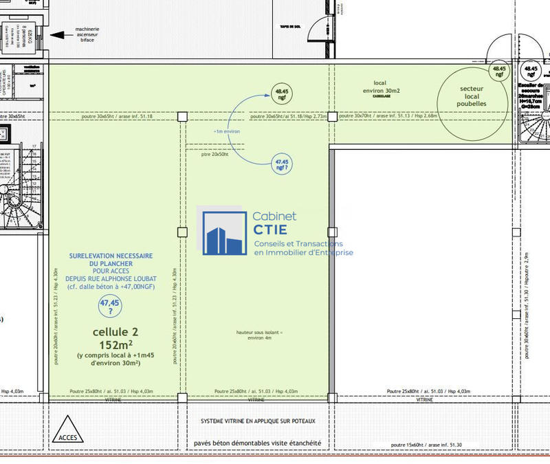 Local commercial - 152 m²