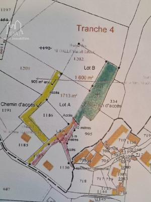 Terrain constructible - 1 600 m²