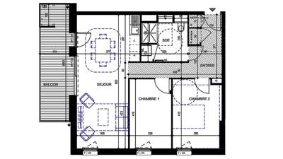 Appartement - 66 m² - 3 pièces