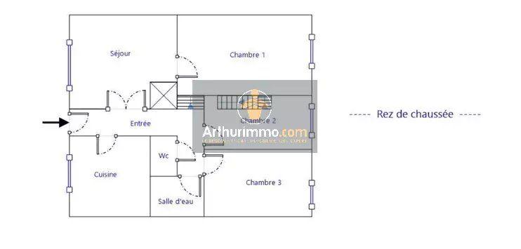Maison - 85 m² - 6 pièces