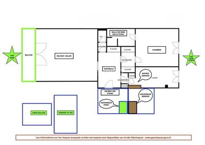 Appartement - 97 m² - 2 pièces