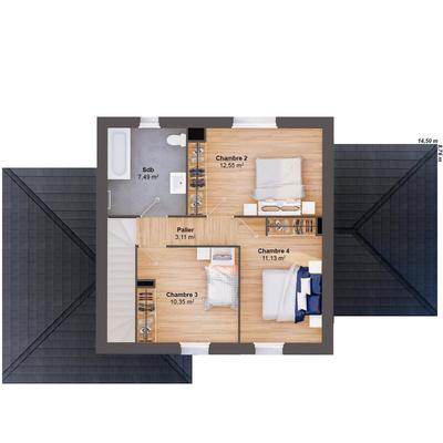 Maison - 106 m² - 6 pièces