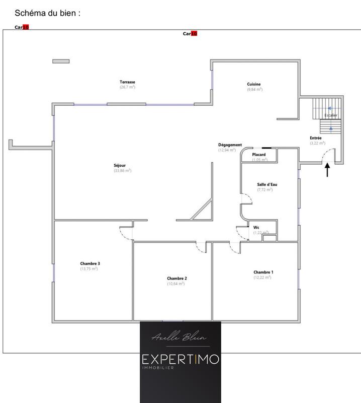 Appartement - 147 m² - 6 pièces