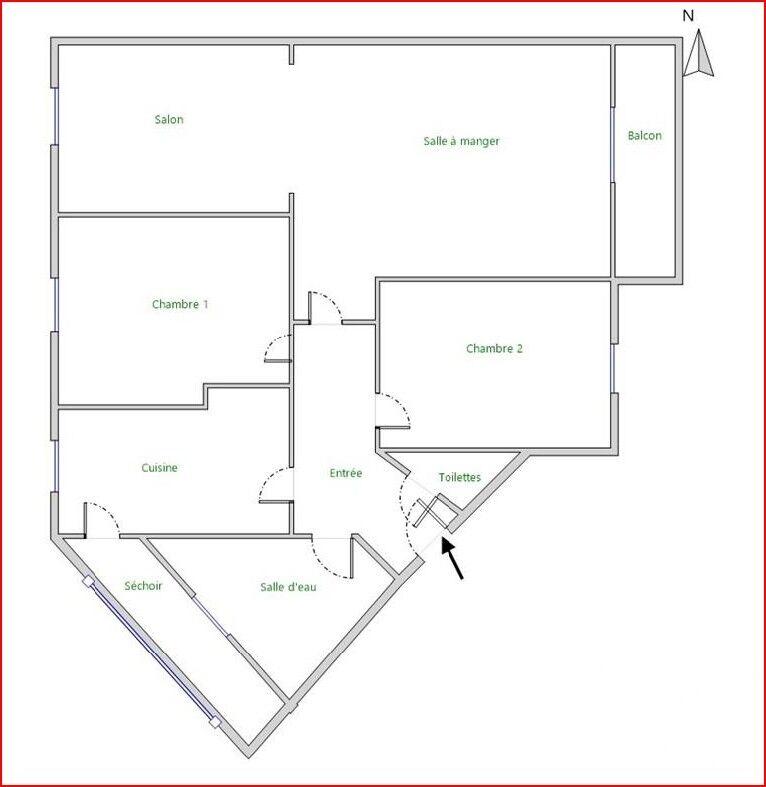 Appartement - 68 m² - 3 pièces