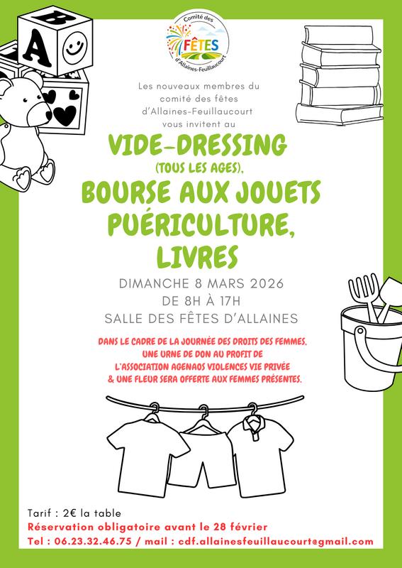 Bourse aux jouets - vêtements - livre et puériculture