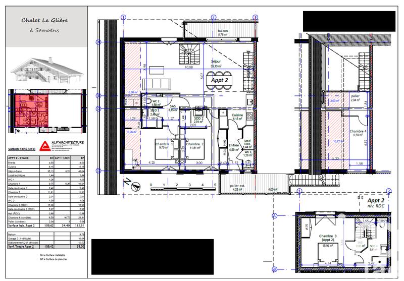 Appartement - 109 m² - 5 pièces