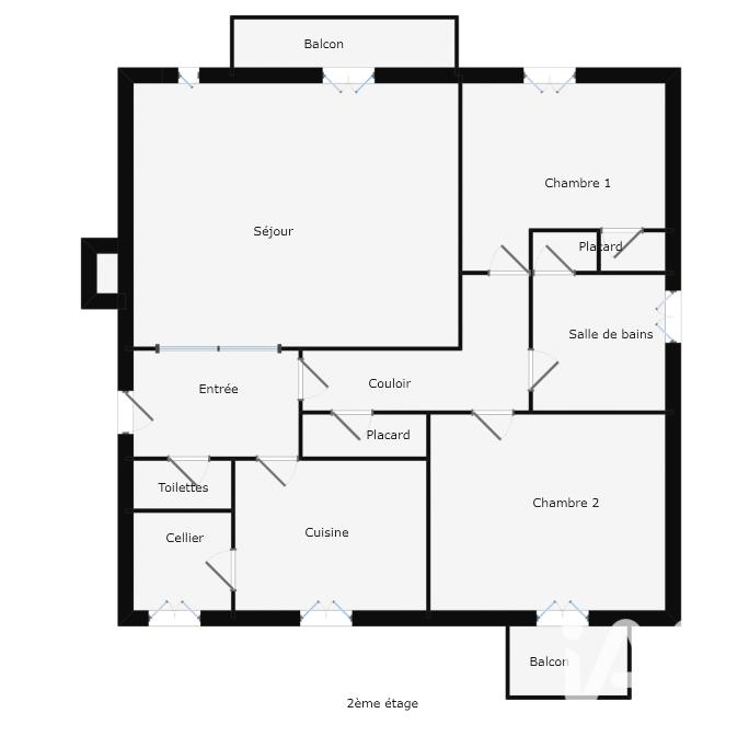 Appartement - 64 m² - 3 pièces