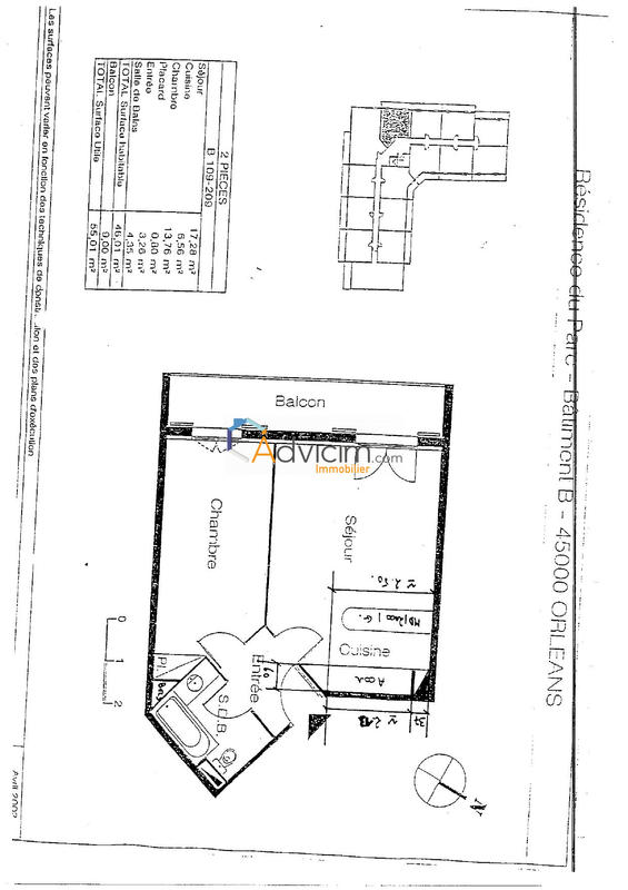 Appartement - 42 m² - 2 pièces