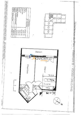 Appartement - 42 m² - 2 pièces