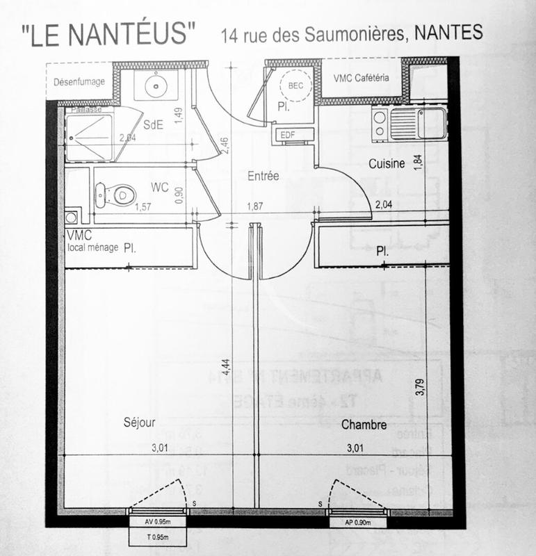Appartement - 39 m² - 2 pièces
