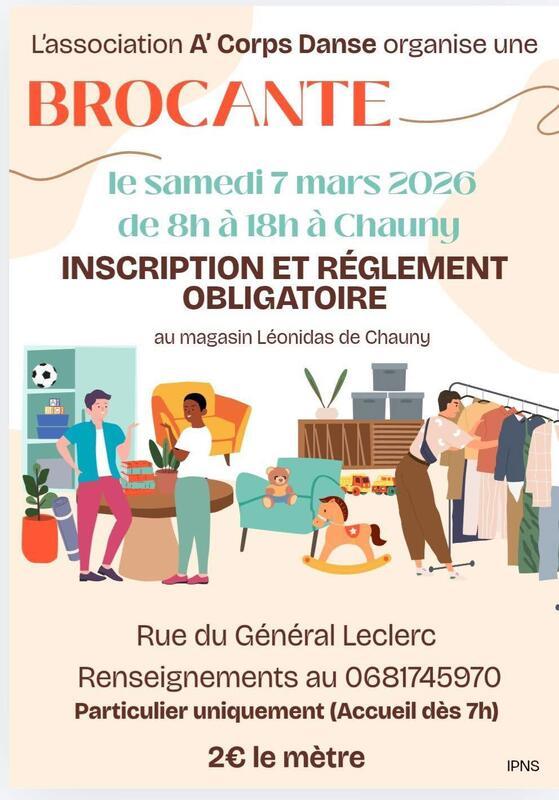 Vide grenier de l'association a'corps danse