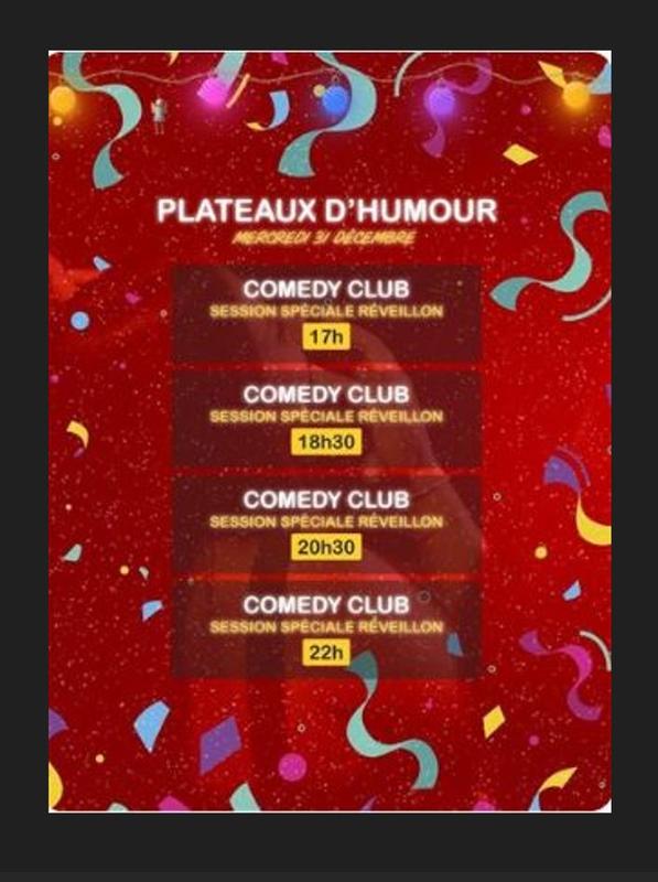 Comédie Club - Soirée jour de l'an avec un plateau d'humour