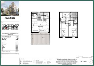 Appartement - 68 m² - 3 pièces