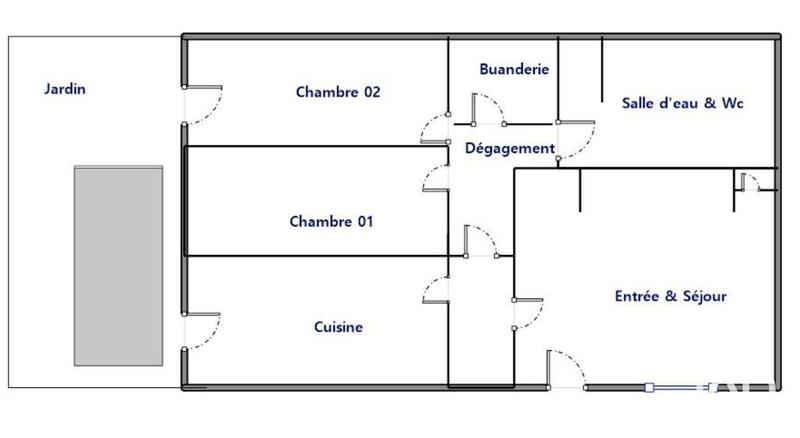 Appartement - 84 m² - 3 pièces