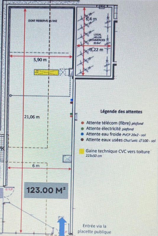 Local commercial - 123 m²