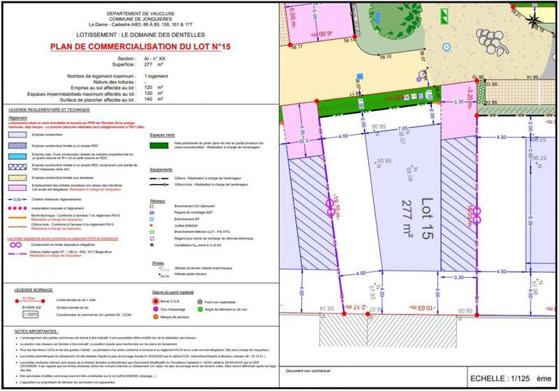Terrain constructible - 277 m²