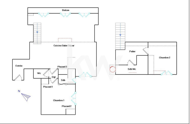 Duplex - 78 m² - 3 pièces