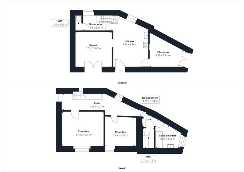 Appartement - 88 m² - 5 pièces
