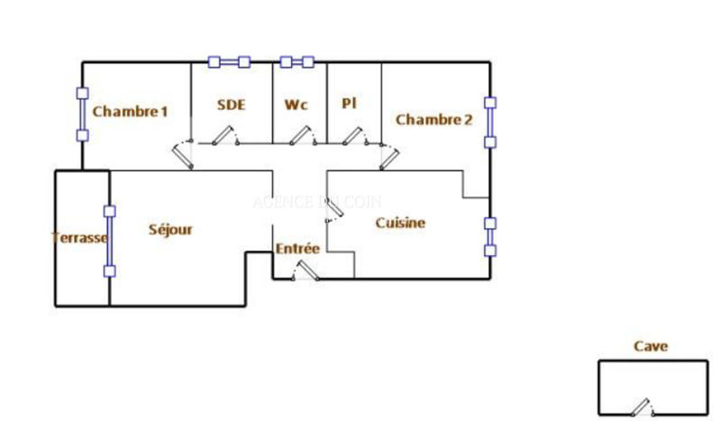 Appartement - 60 m² - 3 pièces