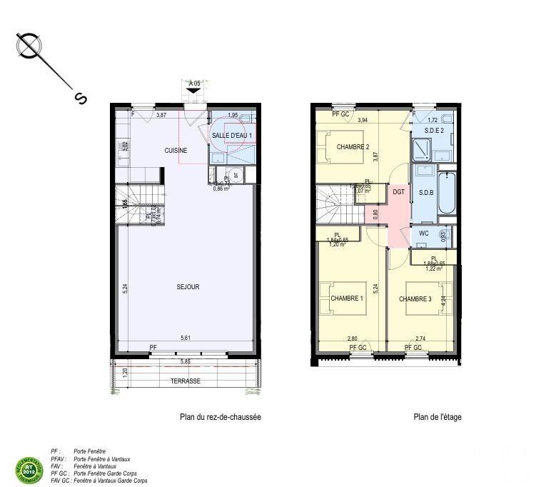 Appartement - 106 m² - 4 pièces