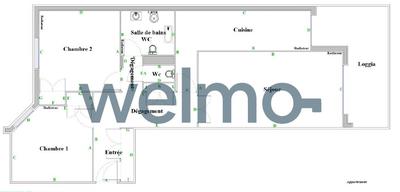 Appartement - 80 m² - 3 pièces