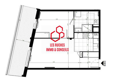 Appartement - 47 m² - 2 pièces