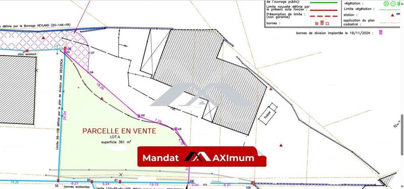 Terrain agricole - 361 m²