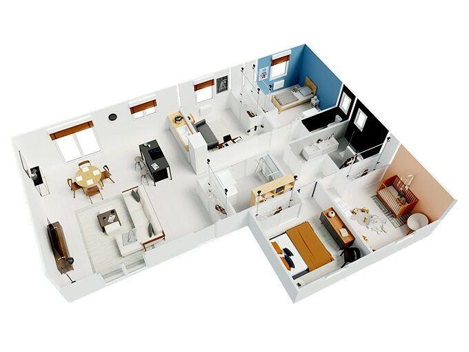 Maison - 103 m² - 6 pièces