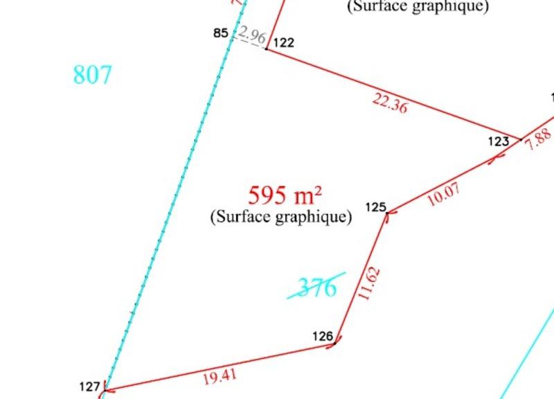 Terrain de loisirs - 595 m²