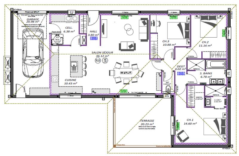 Maison - 111 m² - 4 pièces