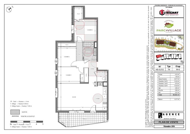 Appartement - 83 m² - 4 pièces