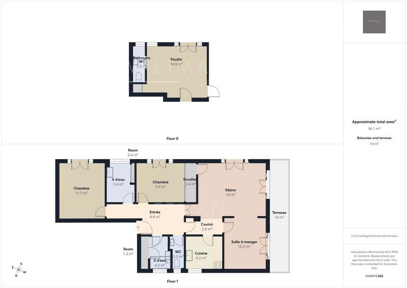 Appartement - 96 m² - 4 pièces