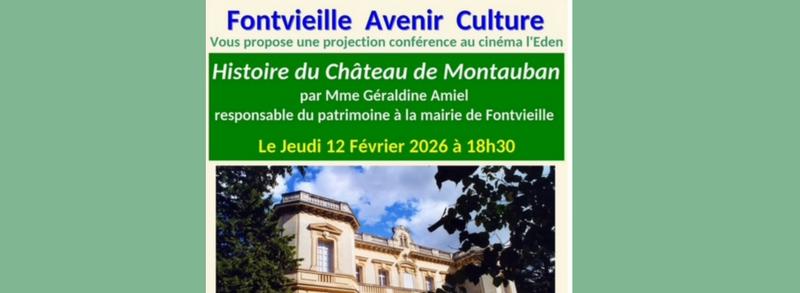 Conférence à l'Éden Cinéma - Histoire du Château de Montauban