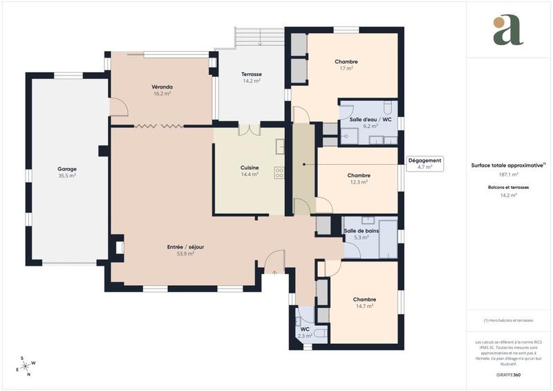 Maison ancienne - 130 m² - 5 pièces