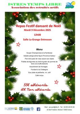 Repas festif de Noël avec Istres Temps Libre