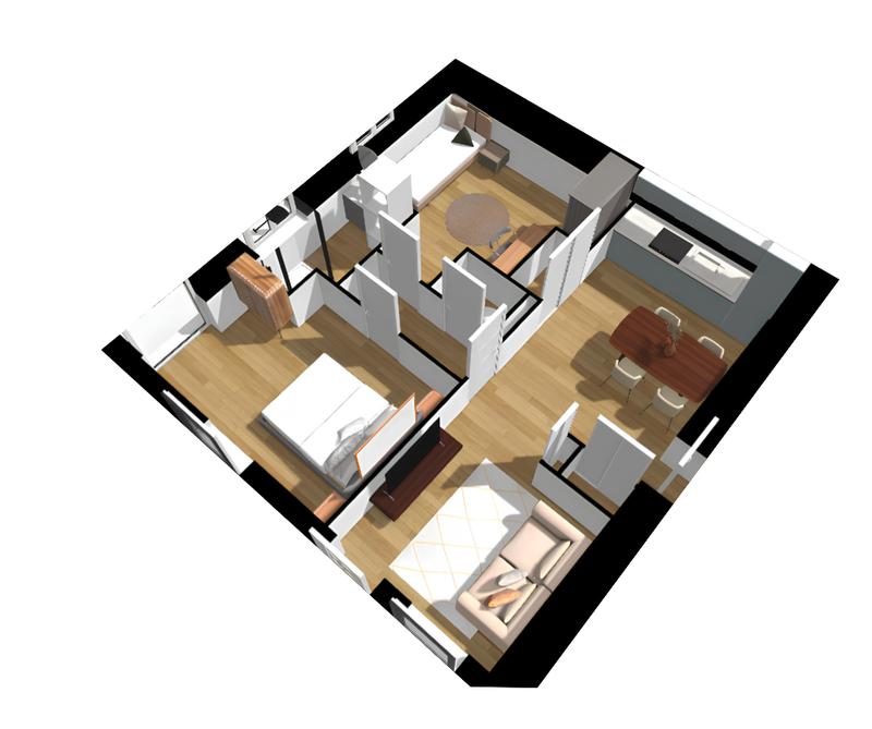 Appartement - 47 m² - 3 pièces