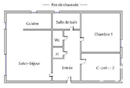 Appartement - 62 m² - 3 pièces