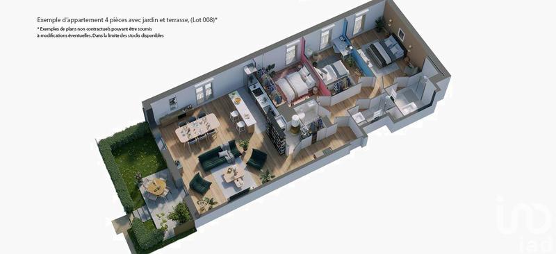 Appartement - 59 m² - 3 pièces