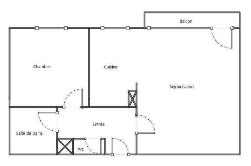 Appartement - 47 m² - 2 pièces