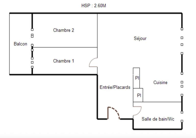 Appartement - 53 m² - 3 pièces