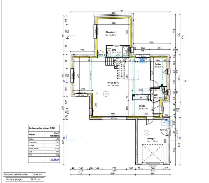Maison - 123 m² - 6 pièces