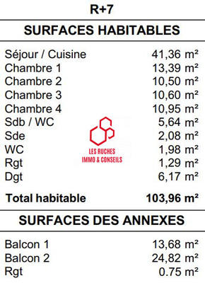 Appartement - 104 m² - 5 pièces