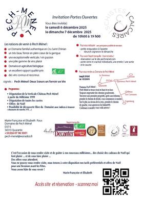 Portes Ouvertes du Pech Menel