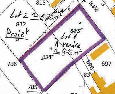 Terrain - 912 m²