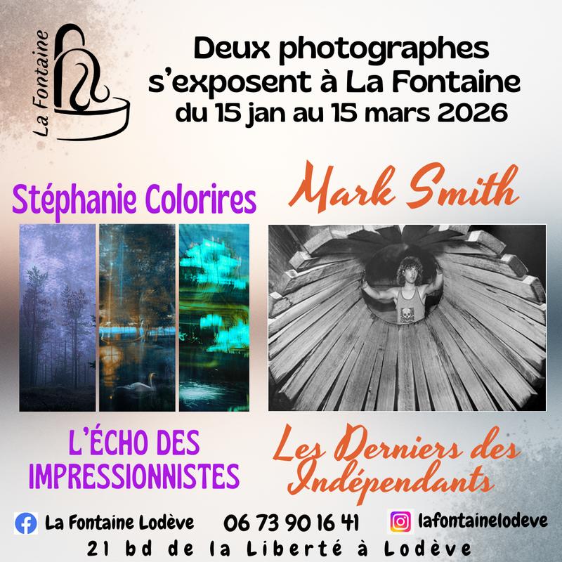 Les Photographes Stéphanie Colorires et Mark Smith s'Exposent à la Fontaine
