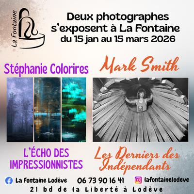 Les Photographes Stéphanie Colorires et Mark Smith s'Exposent à la Fontaine