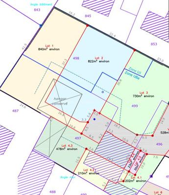 Terrain - 840 m²