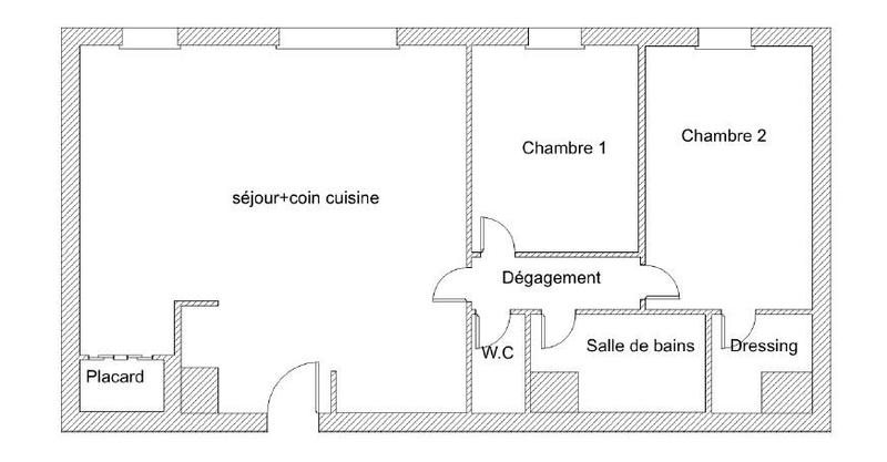 Appartement - 66 m² - 3 pièces